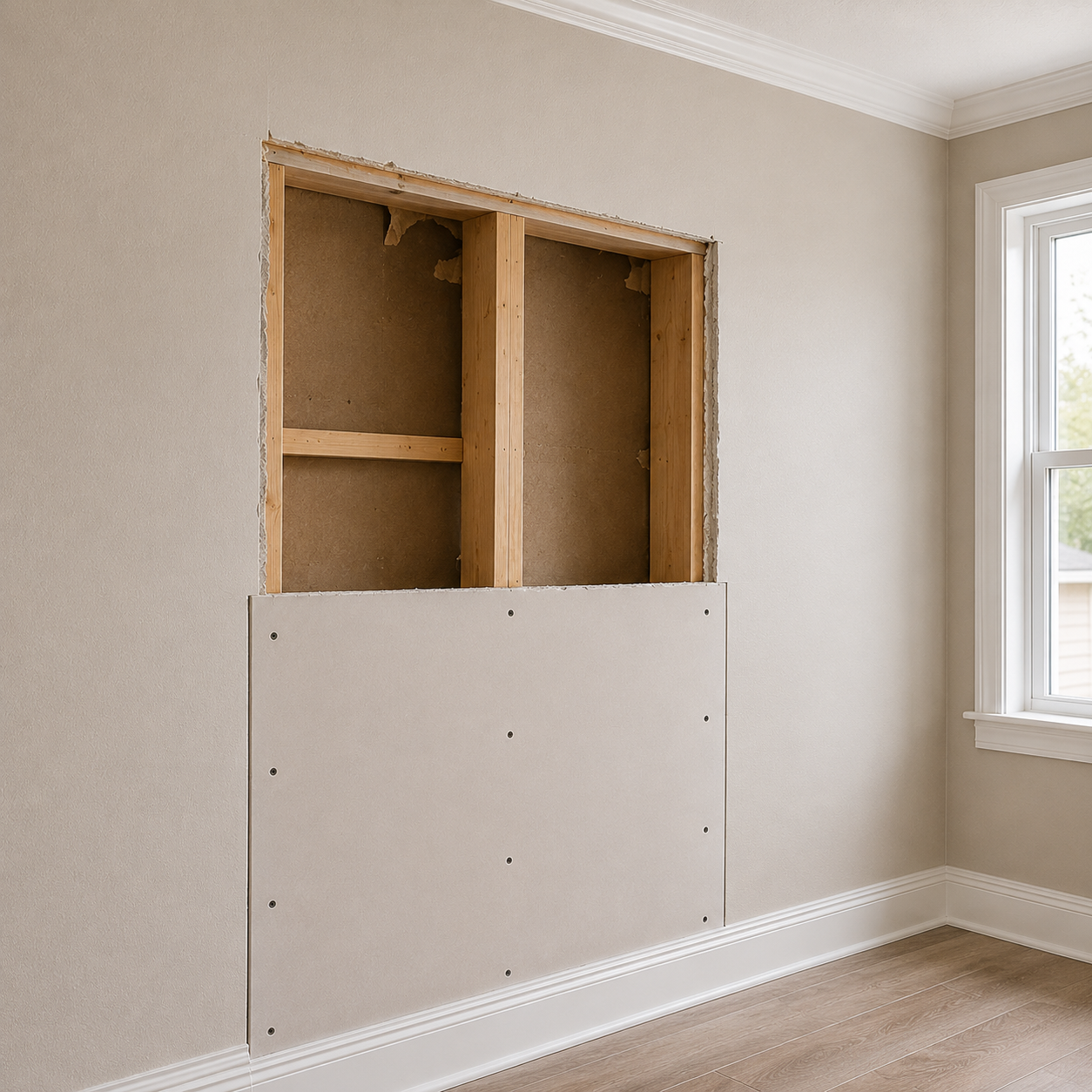 Drywall removal and replacement