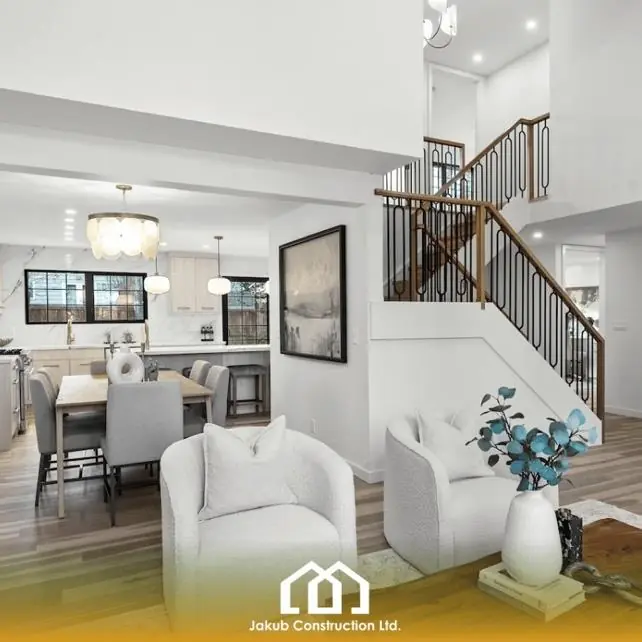 Whole-house interior painting project in Oakridge Calgary by Jakub Construction