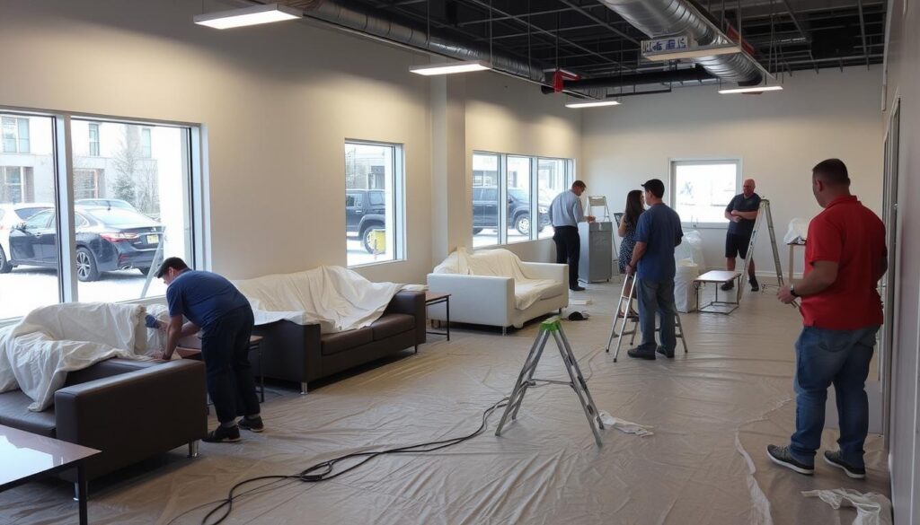 Business preparation for commercial painting project in Calgary Business preparation for commercial painting project in Calgary