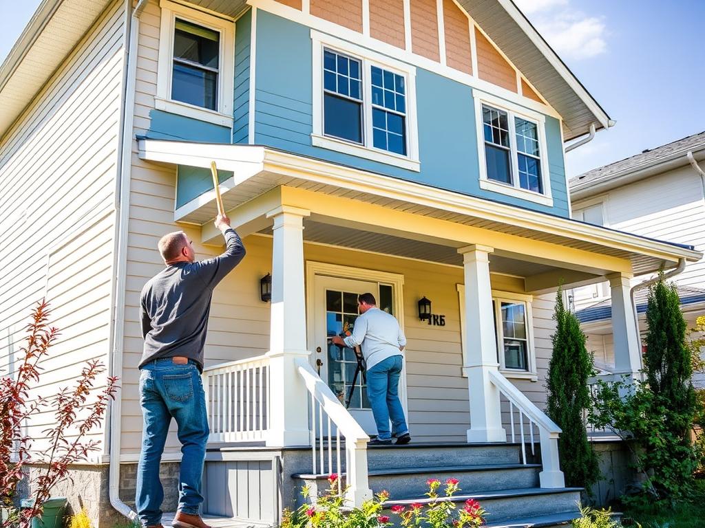 Calgary house painting during summer showing UV protection