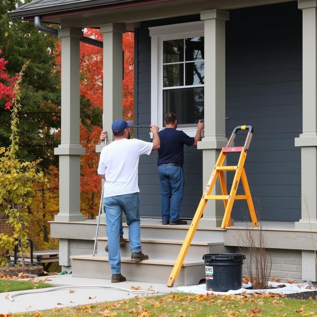Fall preparation for Calgary house painting