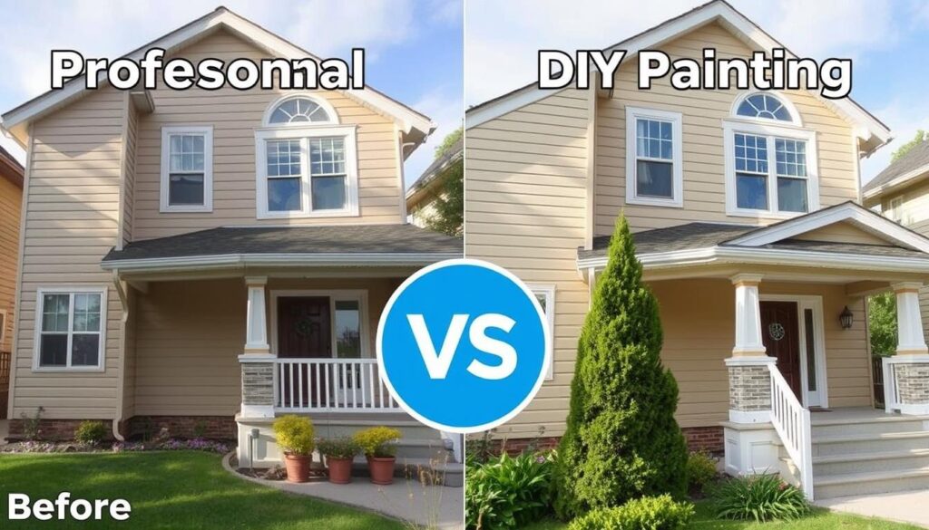 Professional Calgary house painting compared to DIY results