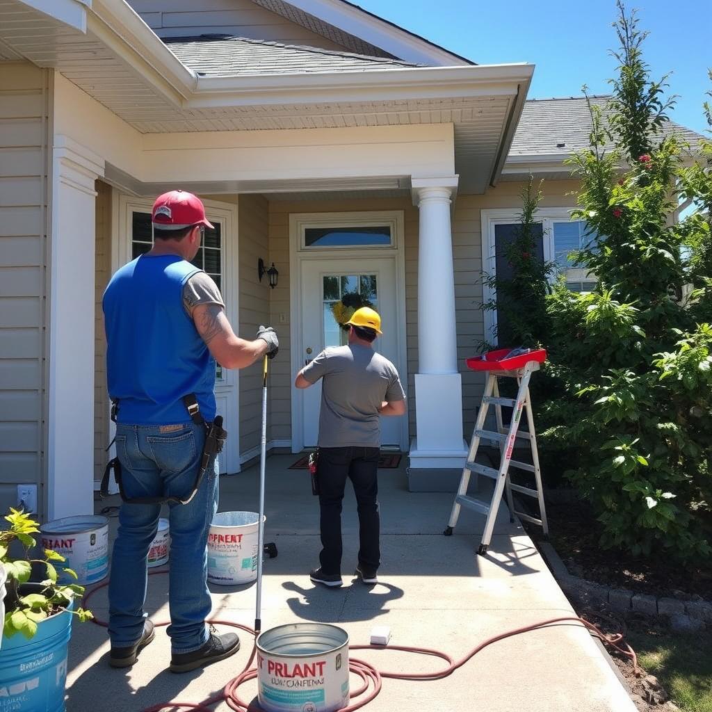 Summer Calgary house painting preparation