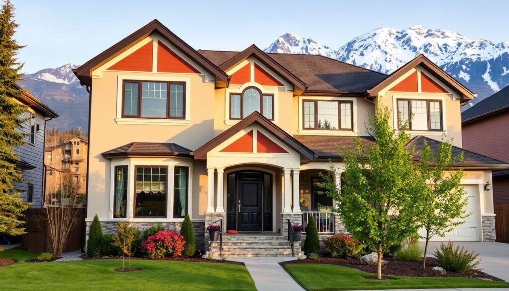 Beautiful Calgary home protected with quality paint withstanding all seasons
