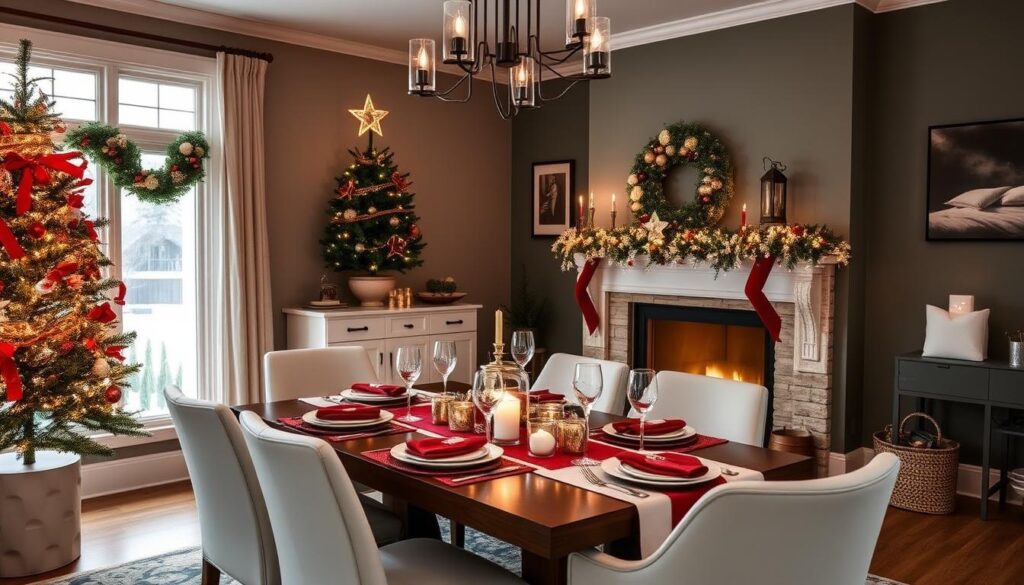 Beautifully painted Calgary home interior ready for holiday entertaining
