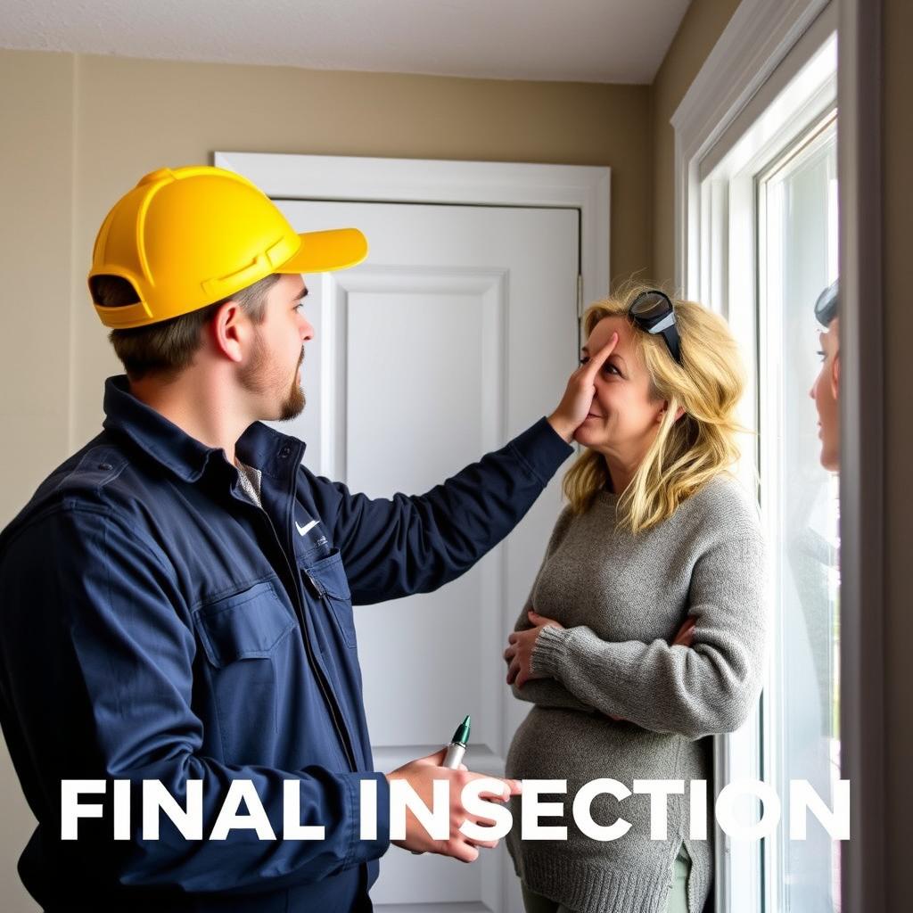 Calgary painter conducting thorough final inspection Calgary painter conducting thorough final inspection