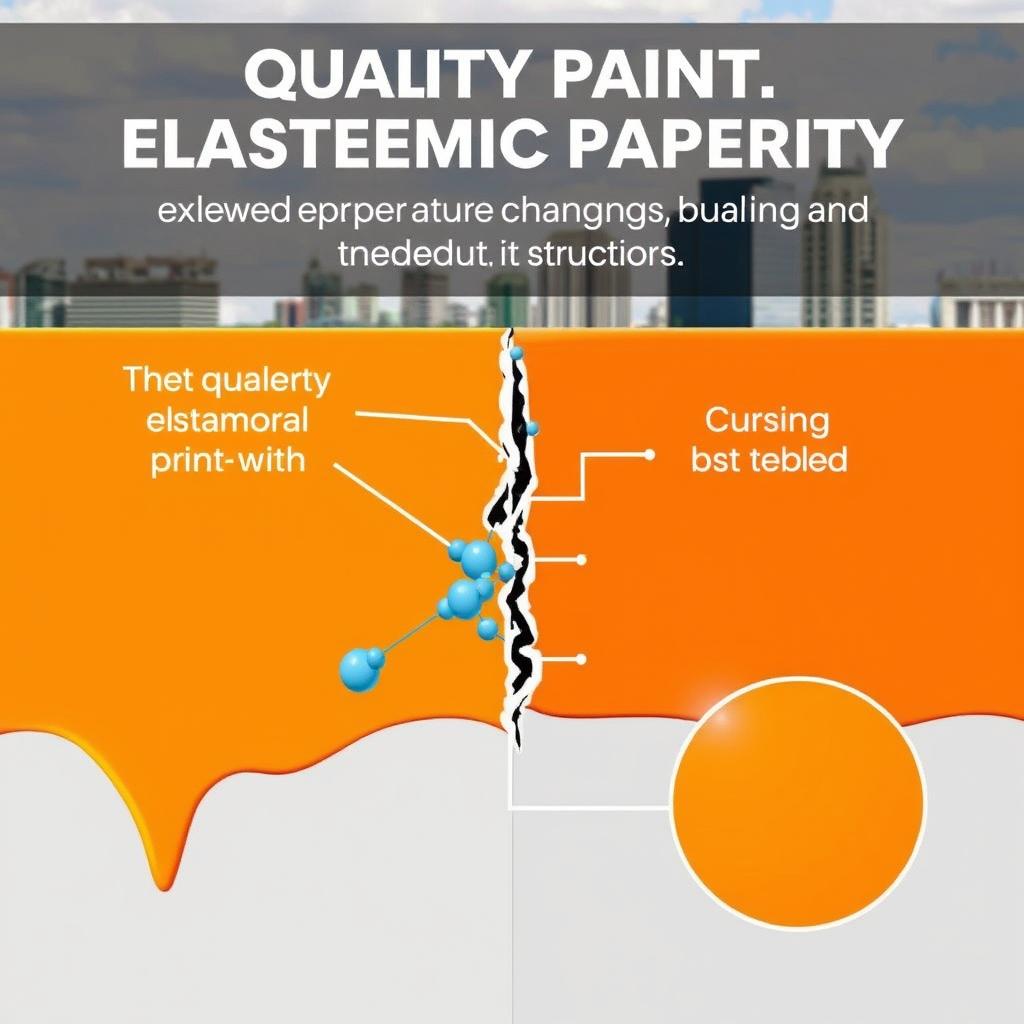 Diagram showing how quality paint flexes with temperature changes in Calgary