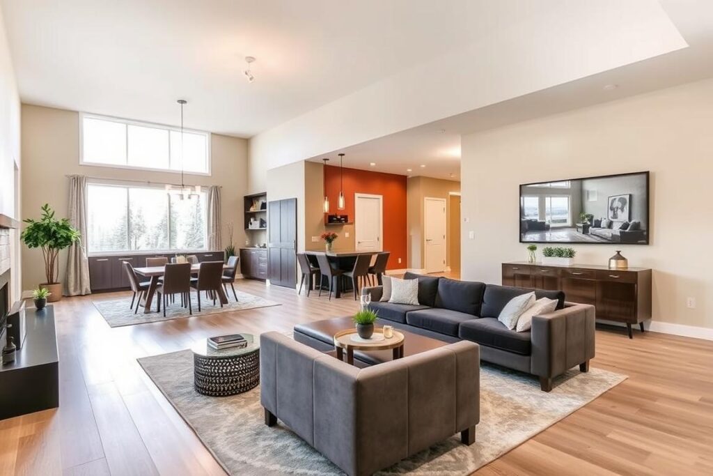Modern Calgary home interior with updated paint colors