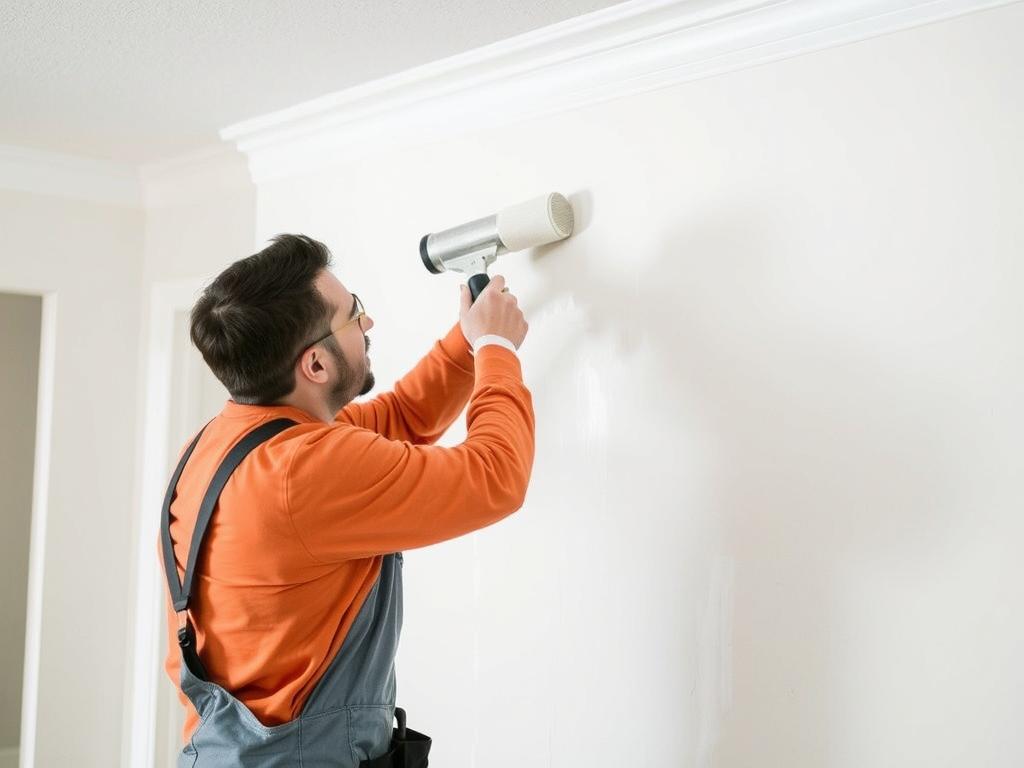 Professional painter applying perfect finish in Calgary home