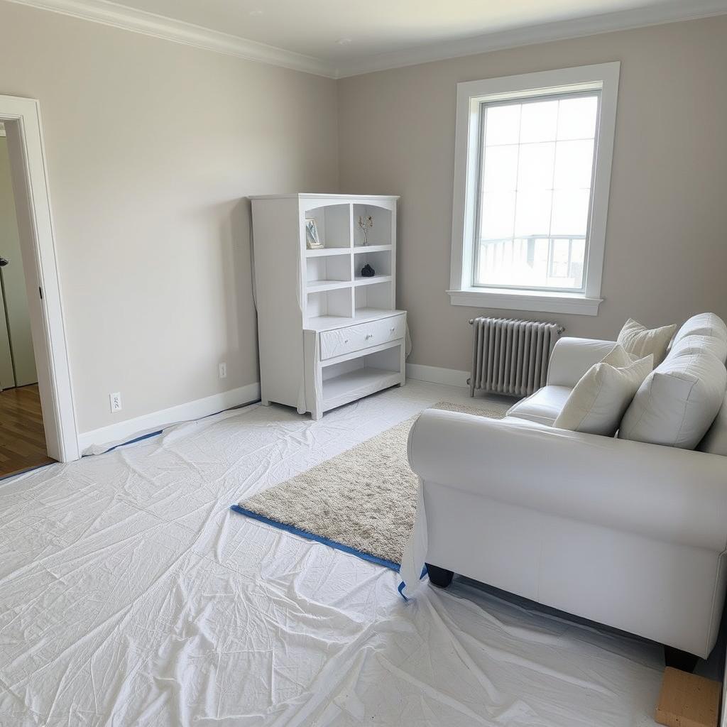 Property protection during residential painting in Calgary