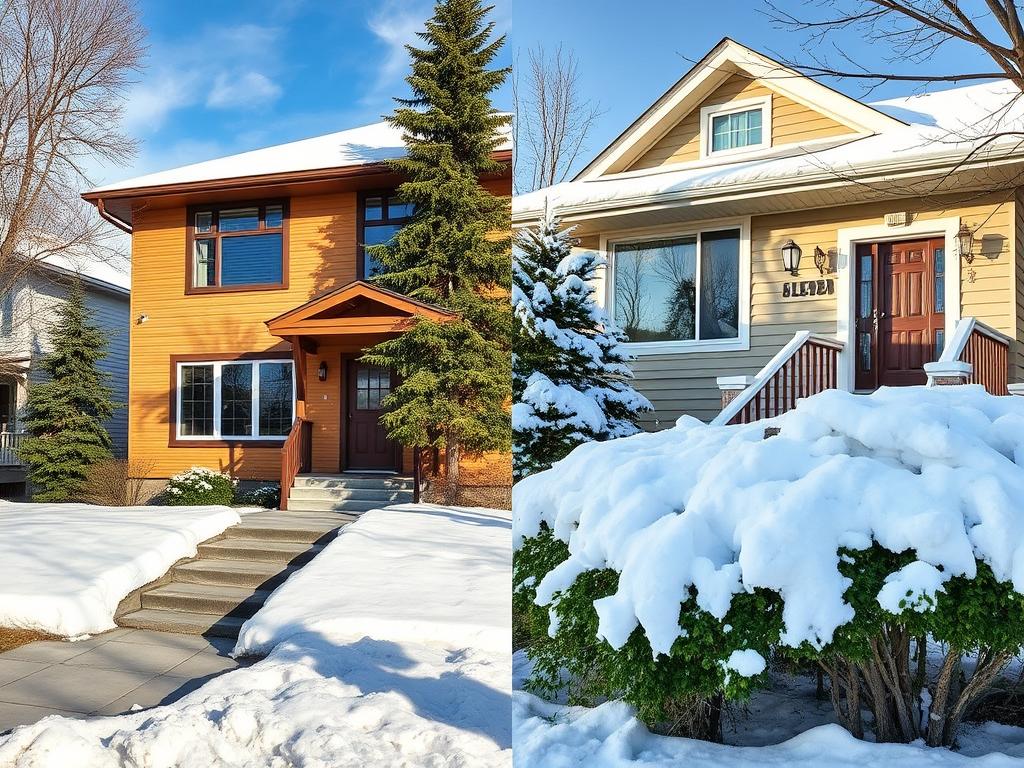Seasonal exterior painting in Calgary