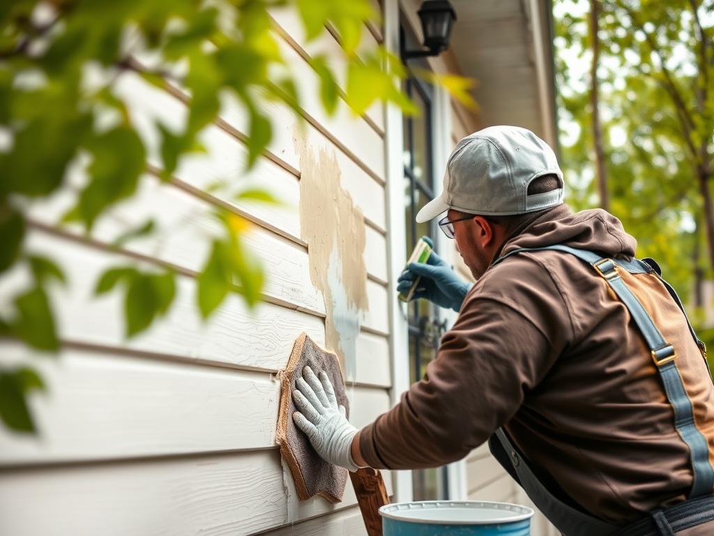 Spring painting preparation in Calgary with fresh greenery