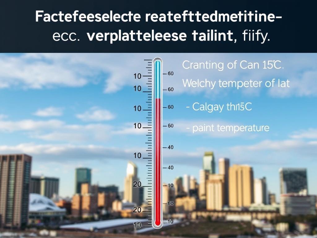 Thermometer showing extreme temperature change in Calgary