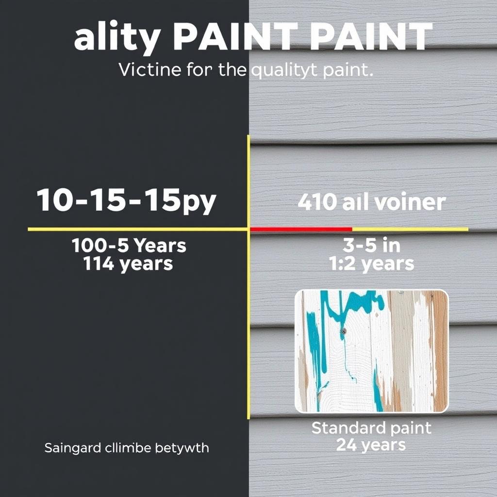 Timeline comparison of quality paint longevity in Calgary climate