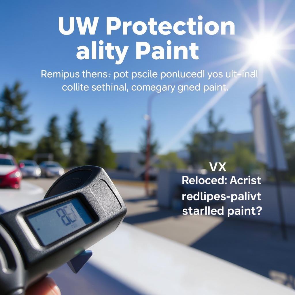 UV protection demonstration with quality paint in Calgary sunlight